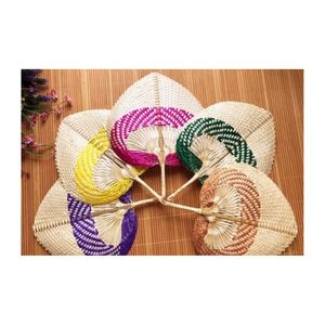 <b>Fans</b> Mini Raffia <b>Fan</b> Summer Hand Palm Leaf Fashion <b>Fans</b> Mini Handfan Traditional Design Made decor <b>Wedding</b> home decoration - Product Image 3
