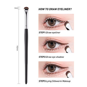 Cepillo <span class=keywords><strong>de</strong></span> detalle en forma <span class=keywords><strong>de</strong></span> media luna hoja plana fina Etiqueta Privada ventilador plano a granel cepillos <span class=keywords><strong>de</strong></span> <span class=keywords><strong>ojos</strong></span> individuales maquillaje delineador <span class=keywords><strong>de</strong></span> <span class=keywords><strong>ojos</strong></span> cepillo <span class=keywords><strong>de</strong></span> cejas - Product Image 3