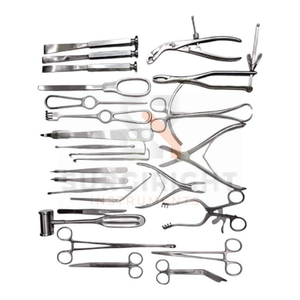 Juego de cirugía ortopédica básica de 25 piezas, fuente de alimentación manual de acero inoxidable alemán, precisión, durabilidad, instrumentos certificados CE - Product Image 2