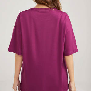 Camiseta de Mujer al por Mayor 100% Algodón, Camiseta con Estampado Gráfico, Camiseta Extra Grande con Logotipo Personalizado para Mujer - Product Image 2