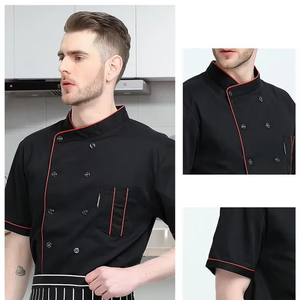 แจ็กเก็ตสำหรับเชฟชายชุดทำอาหารแฟชั่นสำหรับร้านอาหารและบาร์ปรับแต่งได้ - Product Image 2