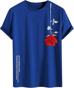 เสื้อยืดแขนสั้นผู้ชายสไตล์ฮิปสเตอร์ ฮิปฮอป ลายพิมพ์ดิจิทัล ผ้าโพลีเอสเตอร์/คอตตอน ลายเรียบ - Product Image 1