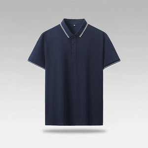 2025 été nouveau coton à manches courtes pour hommes pour polo couleur unie avec Logo personnalisé broderie ODM approvisionnement polos - Product Image 5