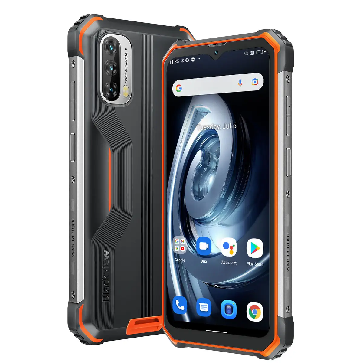 Blackview BV7100 Rugged Phone 6.58 Inch 6GB 128GB 13000mAh Android 12 Octa Core Waterproof Mobile Phone