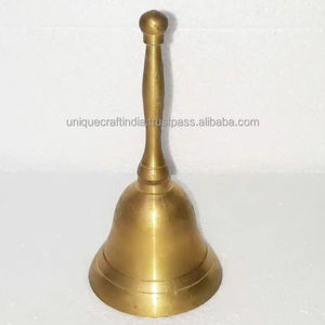 Cloche d'autel avec métal en laiton de qualité supérieure, idéale pour la décoration de la prière et de la célébration Design de finition de la cloche - Product Image 3