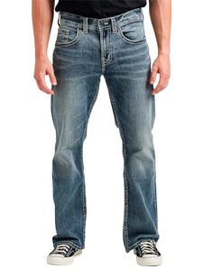 Men's <b>Spring</b> Vintage Washed Bootcut Denim Jeans-Regular Fit Streetwear Hip Hop Knitted Breathable Long Pants - Product Image 1