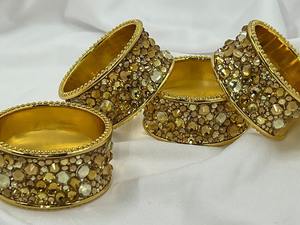 Ronds de serviette, ronds de serviette en rotin, ronds de serviette en osier, décor de table - Product Image 3