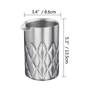 Vaso Mezclador de Diseño Atractivo, de Alta Calidad, Color Plateado Metálico, para Cocteles, Ideal para Bartenders, Herramientas de Bar a Excelente Precio - Product Image 2