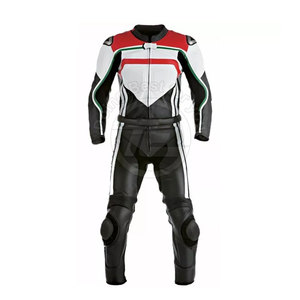 Traje de cuero de carreras de motos de una pieza a prueba de viento personalizado al por mayor para hombres y mujeres nuevo personalizado motociclismo carrera Tallas grandes - Product Image 3