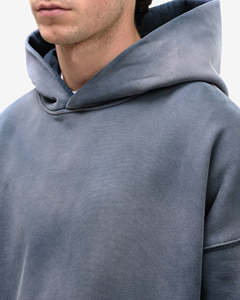 Sudadera con Capucha de Alta Calidad Kivotech para Hombre, Estilo Urbano, Lavado Ácido, Talla Grande - Product Image 4