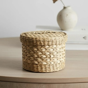 Juego de 2 Cajas de Almacenamiento Hechas a Mano con Fibra de Pasto Marino, Ecológicas, Decoración Natural para el Hogar, Venta al por Mayor desde Vietnam - Product Image 3