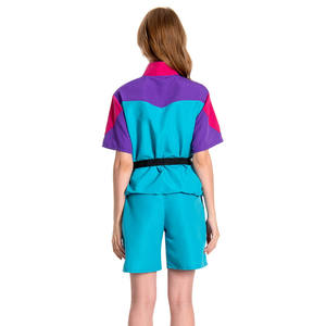 Conjunto de pantalones cortos deportivos de verano transpirables para mujer, estilo informal, entrenamiento, Fitness, Jogging, ropa de entrenamiento, cortavientos sólido, manga corta - Product Image 4