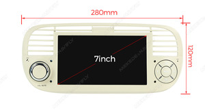 Lecteur multimédia automobile MEKEDE avec écran Android, navigation GPS, Car-play, WiFi, FM pour Fiat <span class=keywords><strong>500</strong></span> 2007-2015 de 7 pouces - Product Image 6