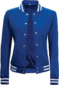 Haute qualité femmes hiver automne culture Letterman Varsity veste manches longues en cuir véritable Bomber manteau Satin tissu coton - Product Image 2