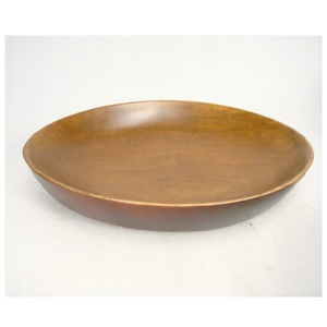 Bol de service en bois fini brun mat Vaisselle Bol en bois de service à salade - Product Image 4