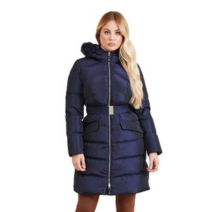 Chaqueta acolchada larga con capucha de alta calidad para mujer, chaqueta de burbujas de diseño personalizado, acolchada y transpirable - Product Image 1