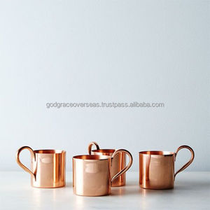 Tasse à bière en acier inoxydable à double paroi Tasse à café et vin avec poignée Grossiste Tasse en métal d'Inde - Product Image 3