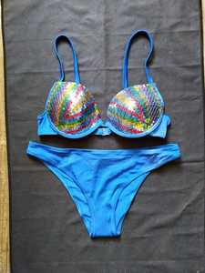 Ensemble de bikini de plage perlé audacieux prêt à porter sexy Nouveau design Robe sexy personnalisée pour la sortie à la plage - Product Image 2