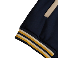 Blouson universitaire personnalisé de haute qualité en gros, broderie chenille, corps en laine, col montant, patchwork camouflage, motif dessin animé, style baseball