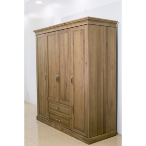 Adela เฟอร์นิเจอร์ห้องนอนไม้เนื้อแข็งดีไซน์ทันสมัยพร้อมประกอบตู้เสื้อผ้าไม้ราคาโรงงานส่งตรงจากเวียดนาม - Product Image 5