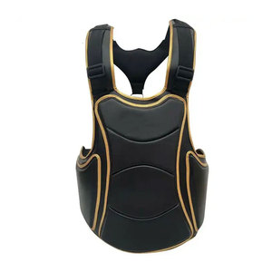 Protector de Pecho de Cuero de Alto Rendimiento para Entrenamiento de Artes Marciales, Protector Corporal Ligero y Transpirable Diseñado para Seguridad y Comodidad - Product Image 1