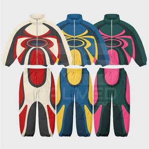 Newest Design 100% Nylon Tracksuit <strong>Custom</strong> Logo <strong>Sublimation</strong> Printing Oversized Two Piece <strong>Jacket</strong> and Trouser Windbreaker Tracksuit - Product Image 1