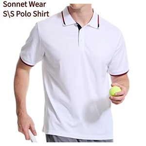 Personalizable de los hombres de moda casual de manga corta para Polos patrón sólido - Product Image 3