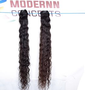 Vente en gros d'extensions de cheveux humains Indian Temple cuticule bouclée naturelle alignée sans traitement chimique lâche vague profonde Afro inclus - Product Image 3