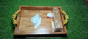 Juego de Frascos Acrílicos de Edición Especial con Bandeja de Madera de Lujo, Estilo Clásico, Capacidad de 150 ml, para Regalos Empresariales - Product Image 2