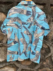 2025 Año Nuevo verano tejido de algodón orgánico Conjunto de pijama de vacaciones para mujer acogedor estampado Animal para mamá y niñas - Product Image 4