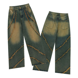 Pantalones de Mezclilla para Mujer, Estilo Pantalón, Nuevos, Elásticos, Talla Grande, Transpirables, Tipo Cargo, Holgados - Product Image 3