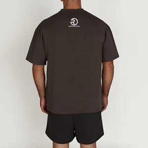 Ensemble T-shirt et short d'été en coton Ensemble unisexe deux pièces short et chemise pour homme Logo personnalisé Ensemble short pour homme - Product Image 6