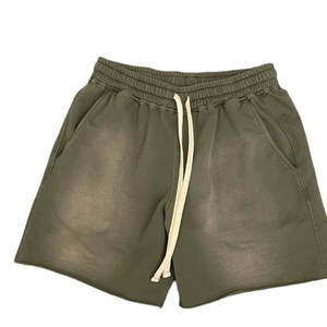 Pantalones cortos de lavado ácido de algodón 100% de nuevo diseño de calidad superior para hombres Pantalones cortos de lavado ácido personalizados - Product Image 1