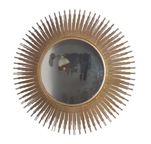 Vente chaude Miroir mural en métal de luxe Art Design frais de l'exportateur indien avec fleur Vente en gros de haute qualité du meilleur vendeur - Product Image 2