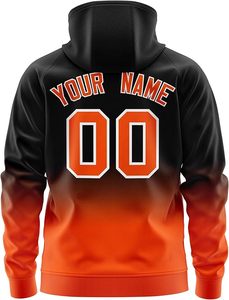 Custom Logo Embroidered Dyed Sublimation Gradient Zip Hoodie Men 3D Printed Team Name Number Training Sweatshirt Ombre <b>Jacket</b> - Product Image 2