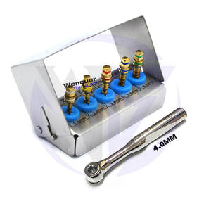 Kit de expansor de hueso de implante Dental de acero inoxidable Premium 5/Uds tornillos con llave 4,0mm herramientas quirúrgicas - Product Image 2