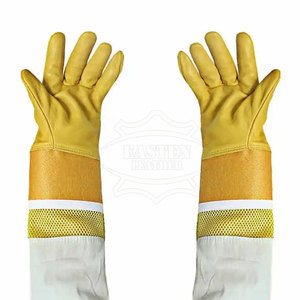 Guantes de seguridad de apicultura de cuero hechos a medida más vendidos - Product Image 4