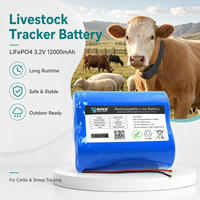 Batterie au lithium LiFePO4 3.2V 12000mAh 32700 pour clôture électrique, élevage, agriculture intelligente, longue autonomie, vente en gros