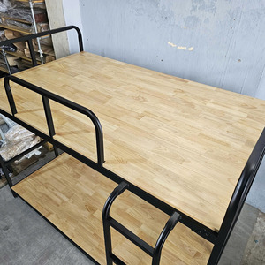 <b>Space</b>-<b>saving</b> Industrial Iron Slat & Wood-Faced Frame Kids Bunk <b>Bed</b> GT014 - Product Image 6