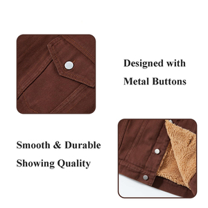 Veste en jean élégante et respirante pour homme, en tissu polaire de coton, vêtement de sport actif, veste en jean pour homme - Product Image 5