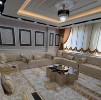 Ensemble de salon traditionnel arabe Majlis |   Meuble modulaire pliable et extensible en tissu antique |   Personnalisable |   Livraison gratuite dans le monde entier