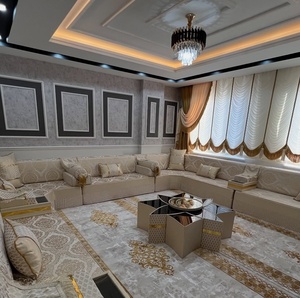 Conjunto de Sala de Estar Tradicional Árabe Majlis |   Mueble Modular Extensible y Plegable de Tela Estilo Antiguo |   Personalizable |   Envío Gratuito a Todo el Mundo - Product Image 1