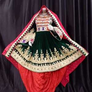 Vestido de Maternidad Formal para Mujer Afgana, Moderno, Personalizado, de Fabricación Profesional, para Bodas y Fiestas, con Bordado, Borlas y Encaje, Corte en A - Product Image 5