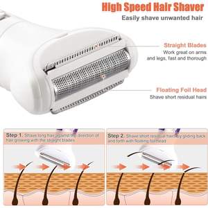 Afeitadora Eléctrica Inalámbrica Recargable para Mujer, Depiladora Indolora en Húmedo/Seco, Cuchilla Única, IPX7, para Cara, Cuerpo y Área del Bikini, para RV - Product Image 6