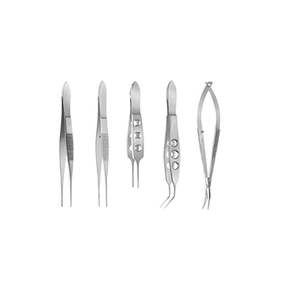 Instrument médical Castroviejo, micro-forceps chirurgicaux d'ophtalmologie, acier inoxydable, manuel, réutilisable, classe II, professionnel, médical - Product Image 3