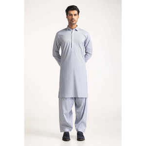 Costume d'affaires gris classique coupe ajustée à simple boutonnage avec fermeture à boutons, style SK-PSD24-012, ensemble pour le bureau - Product Image 5