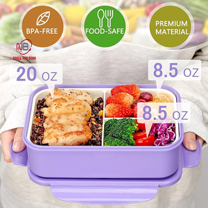 OEM PP plastique portable personnalisé sans Bpa contenants de stockage d'aliments écologiques boîte à collation école boîte à lunch enfants boîte à lunch - Product Image 2