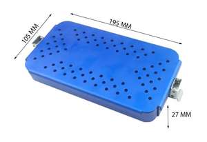 Contenedor Microvascular Barishan Medical de 19x10 cm, Fuente de Alimentación Manual, Instrumento Microquirúrgico de Esterilización Hecho de Metal Aluminio - Product Image 2