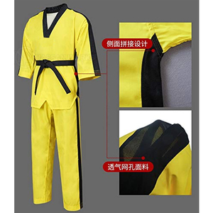 Uniformes de Taekwondo para Hombre al por Mayor, Conjuntos de Uniformes de Artes Marciales OEM en Oferta, Manga Larga de Algodón, Logotipo Frontal, Secado Rápido, Transpirable, Alta Calidad - Product Image 6
