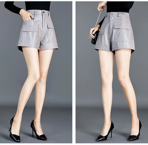 OEM Customized Winter Wear New Fashion Women's Leather Shorts Regular Fit Eco-Friendly <b>Waterproof</b> Windproof High Quality - Product Image 5
